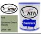 Preview: Audi, Sycamore Green Metallic, LX6Y / 8M: 1L Lackdose, von ATW Autoteile West.